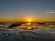 Sunset over Long Island and Horse Island